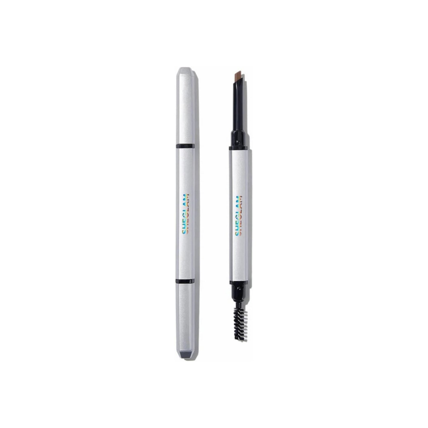 SHEGLAM Makeup - DUAL-ENDED FINE EYEBROW PENCIL - LIGHT BROWN Feathery Angled Brow Pencil Warm brown with warm undertones - Min order 10 units