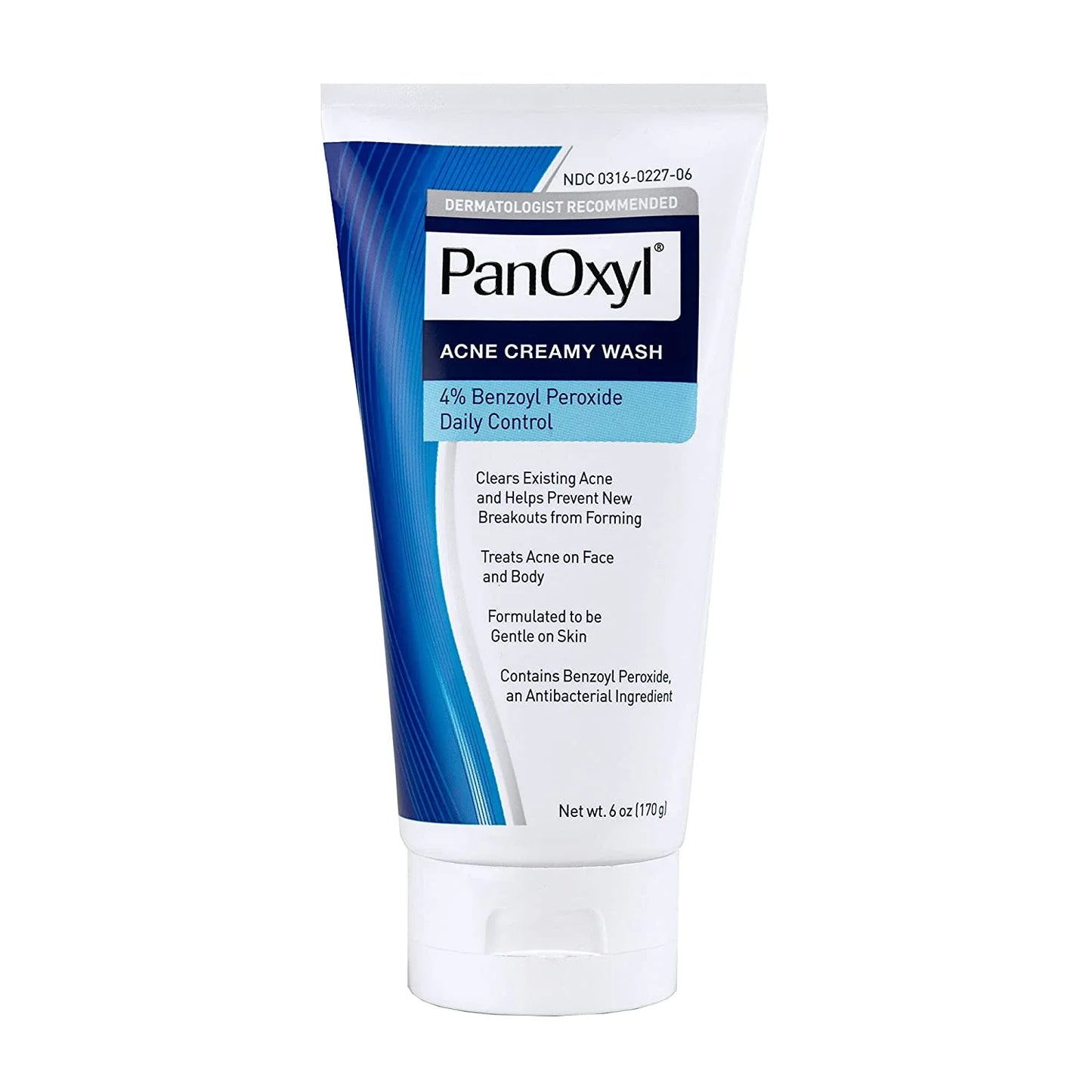 Antimicrobial Hydrating Acne Creamy Wash, 4% Benzoyl Peroxide by PanOxyl 170 G. Min. 10 per order