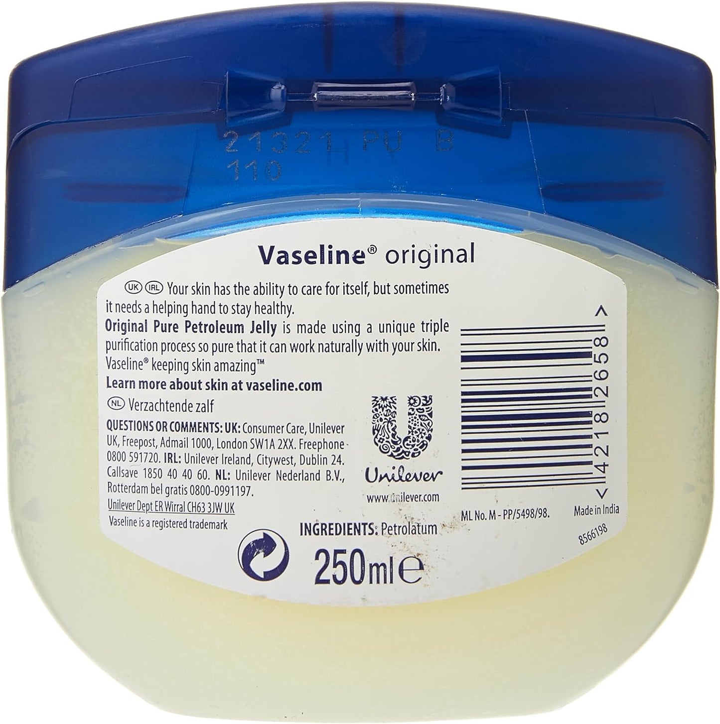 Vaseline Original Pure Petroleum Jelly - Min order 10 units