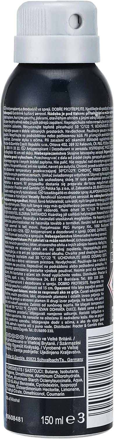 Gillette Power Rush Anti-Perspirant Deodorant Spray - Min order 10 units