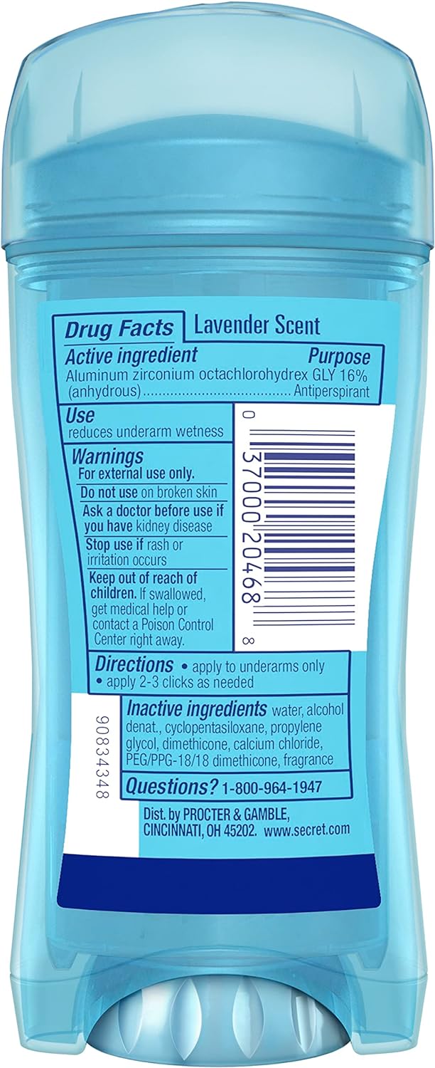 Secret Scent Expressions Crystal Clear Gel Anti-Perspirant Deodorant - Min order 10 units