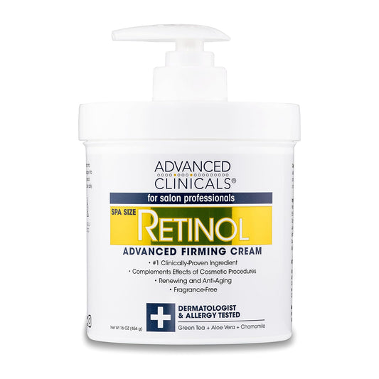 Advanced Clinicals Retinol Moisturizing Cream Fragrance Free. - Min order 10 units