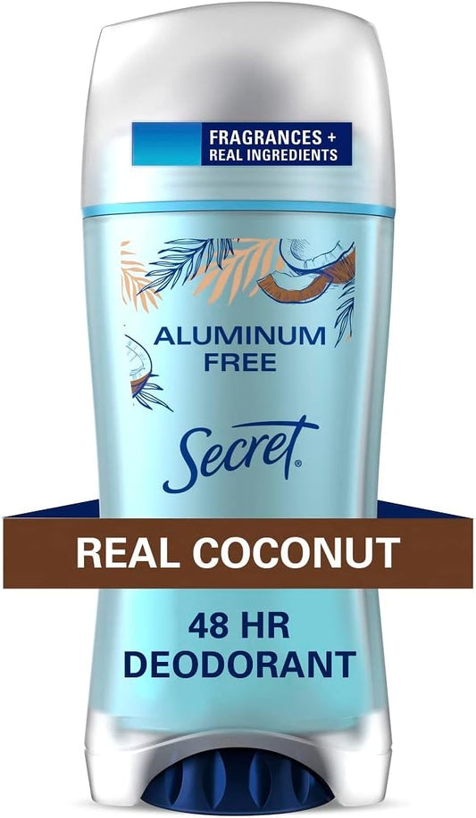 Secret Aluminum Free Deodorant for Women, Coconut, 2.4 oz