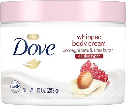 Whipped Body Cream Dry Skin Moisturizer Pomegranate and Shea Butter Nourishes Deeply 283g By Dove