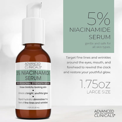 Advanced Clinicals 5% Niacinamide Professional Serum (52ml) - Min order 10 units
