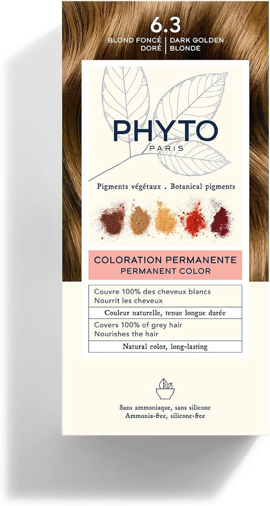 Phyto Permanent Hair Color, 6.3 DARK GOLDEN BLONDE - Min order 10 units