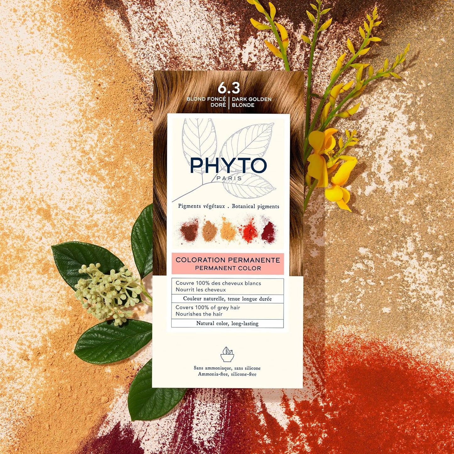 Phyto Permanent Hair Color, 6.3 DARK GOLDEN BLONDE - Min order 10 units