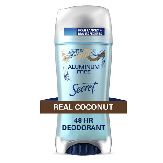 Secret Aluminum Free Deodorant for Women, Coconut, 2.4 oz - min Order 10 units