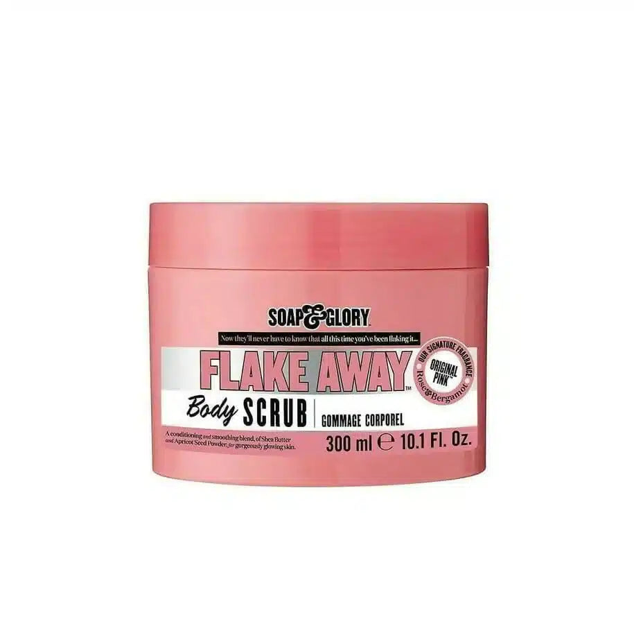 Original Pink Flake Away Exfoliating Body Scrub by Soap and Glory 300 ml - min 5 per order